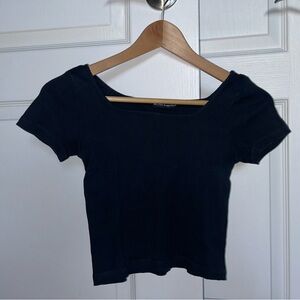 Brandy Melville Ribbed Squareneck Top